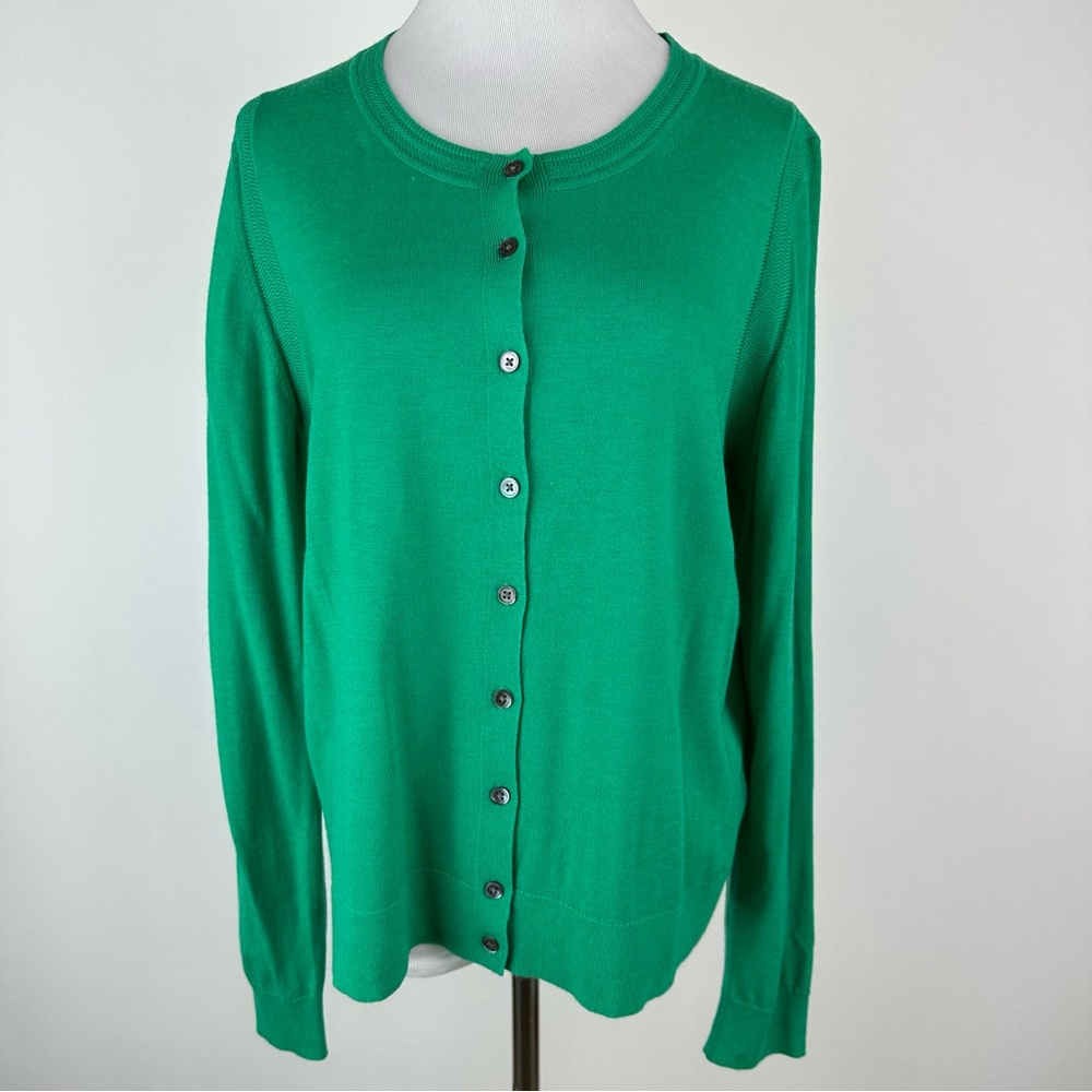 Banana Republic Green Cardigan Sweater